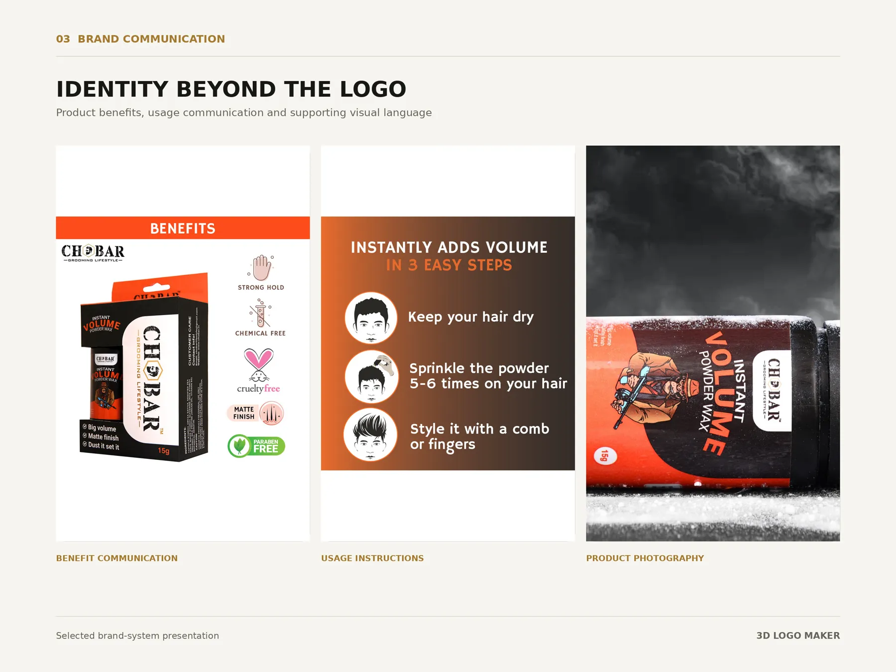 CHOBAR identity used across brand communication